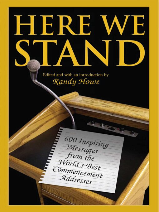 Title details for Here We Stand by Randy Howe - Available